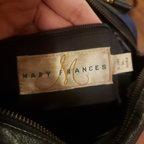 Mary Frances Vintage Deep Sea Connection Black Leather Beaded Fish satchel bag. - Picture 4 of 9
